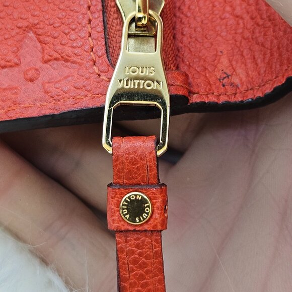 Louis Vuitton Red Cerise Empreinte Compact Wallet - Picture 11 of 17